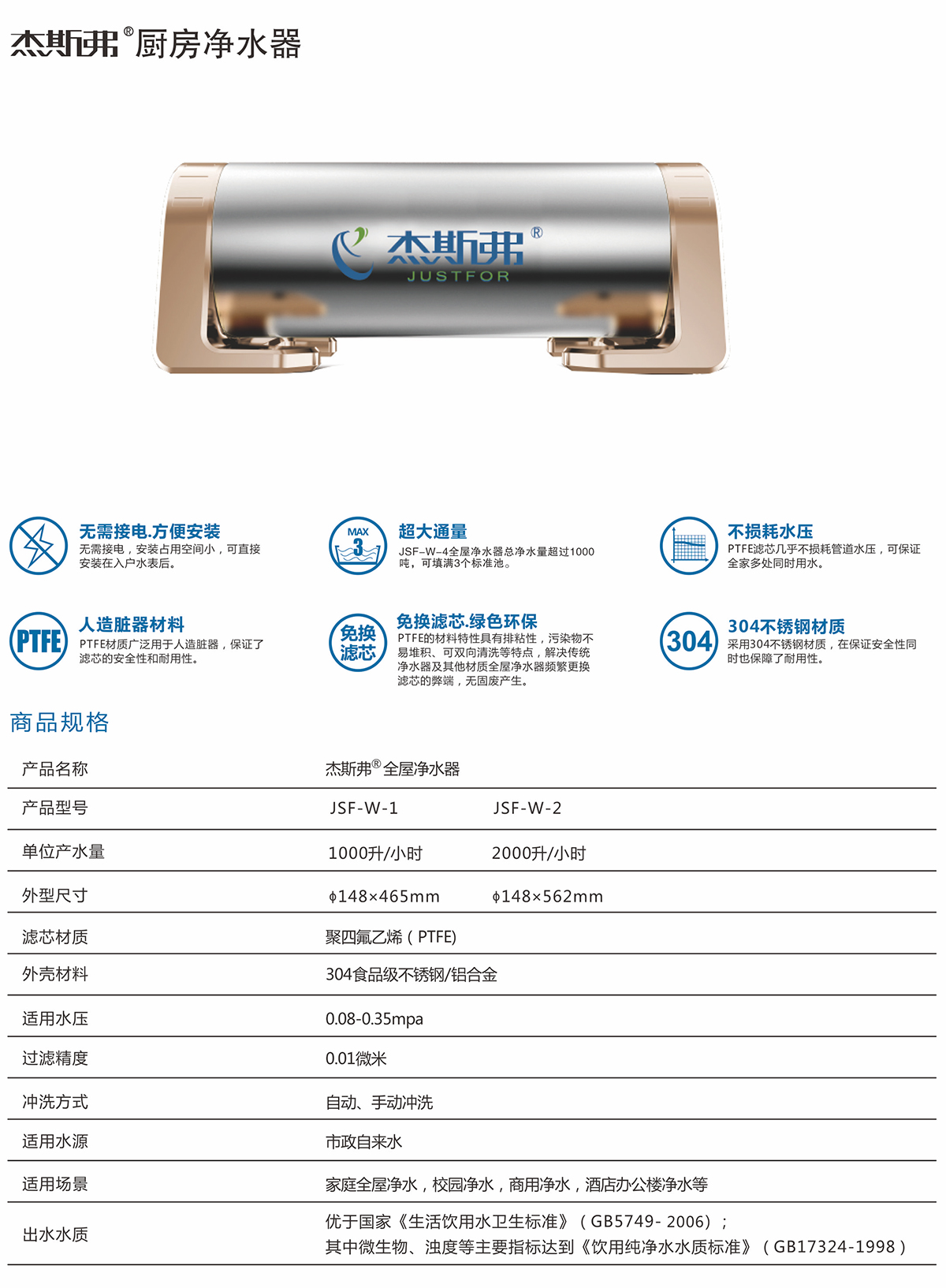 杰斯弗熱水凈水器（JSF-W-1、JSF-W-2）-1